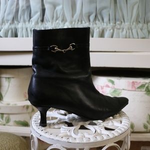 Black Leather Ros Homerson Boots